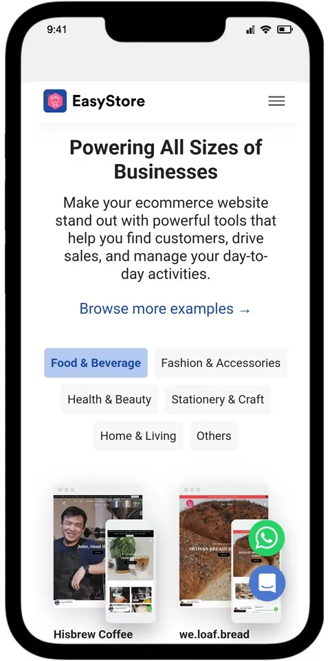 EasyStore Mobile View 2