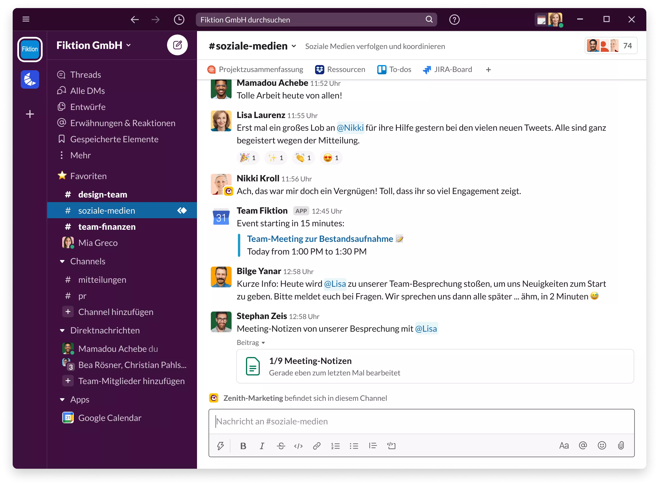 Slack on Desktop