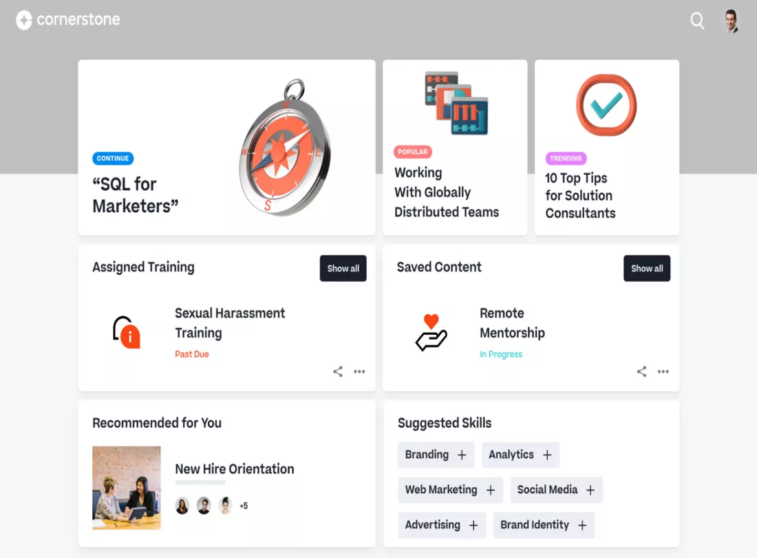 Cornerstone LMS Desktop Promo