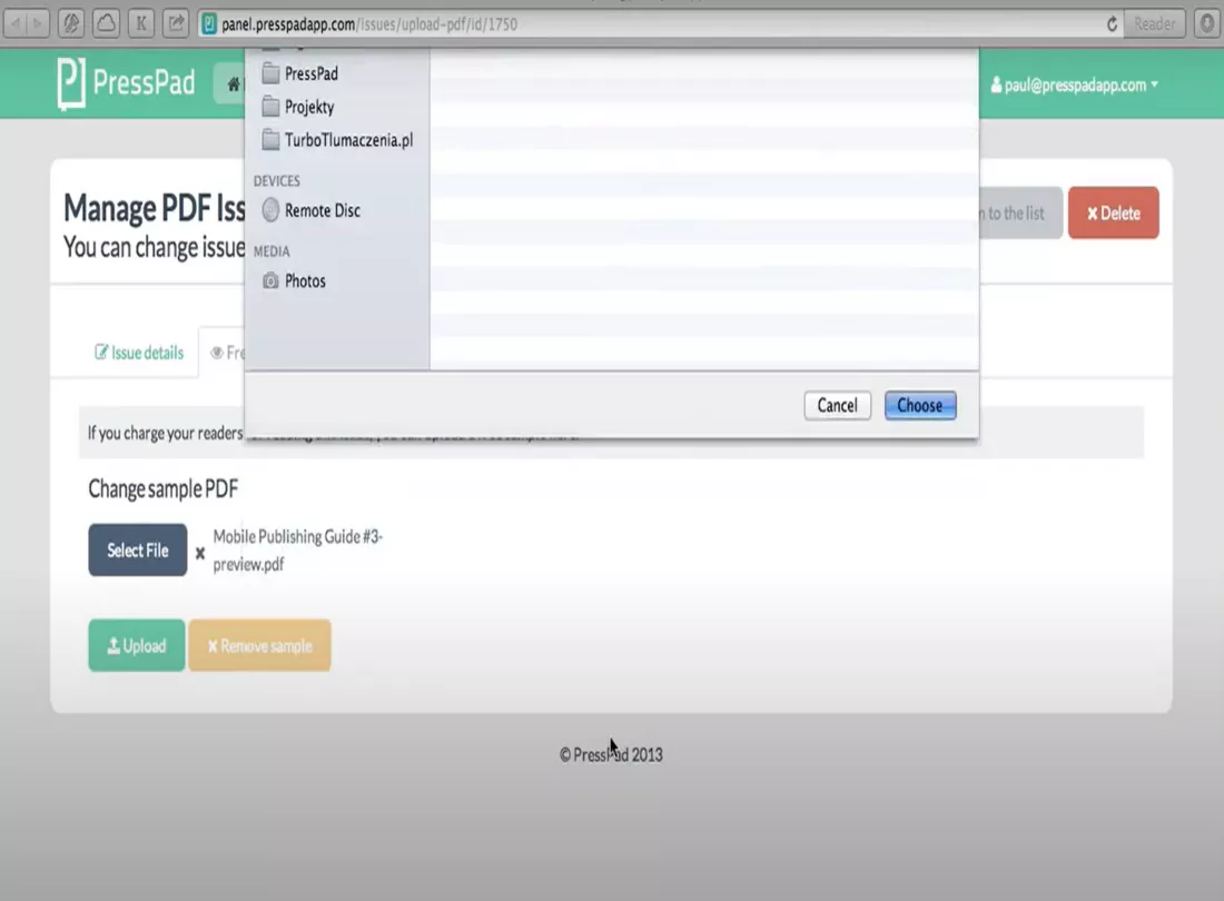 PressPad Desktop Promo