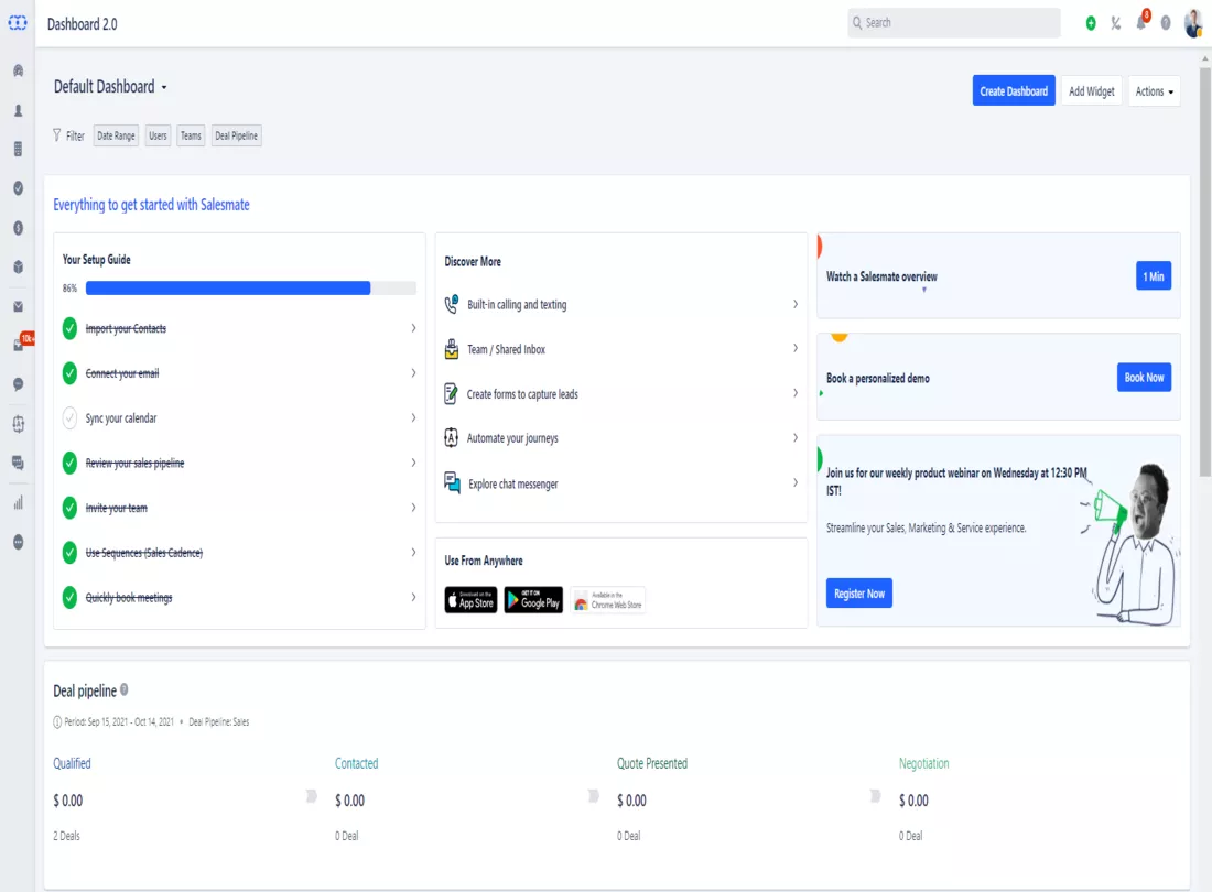 Salesmate Desktop Promo