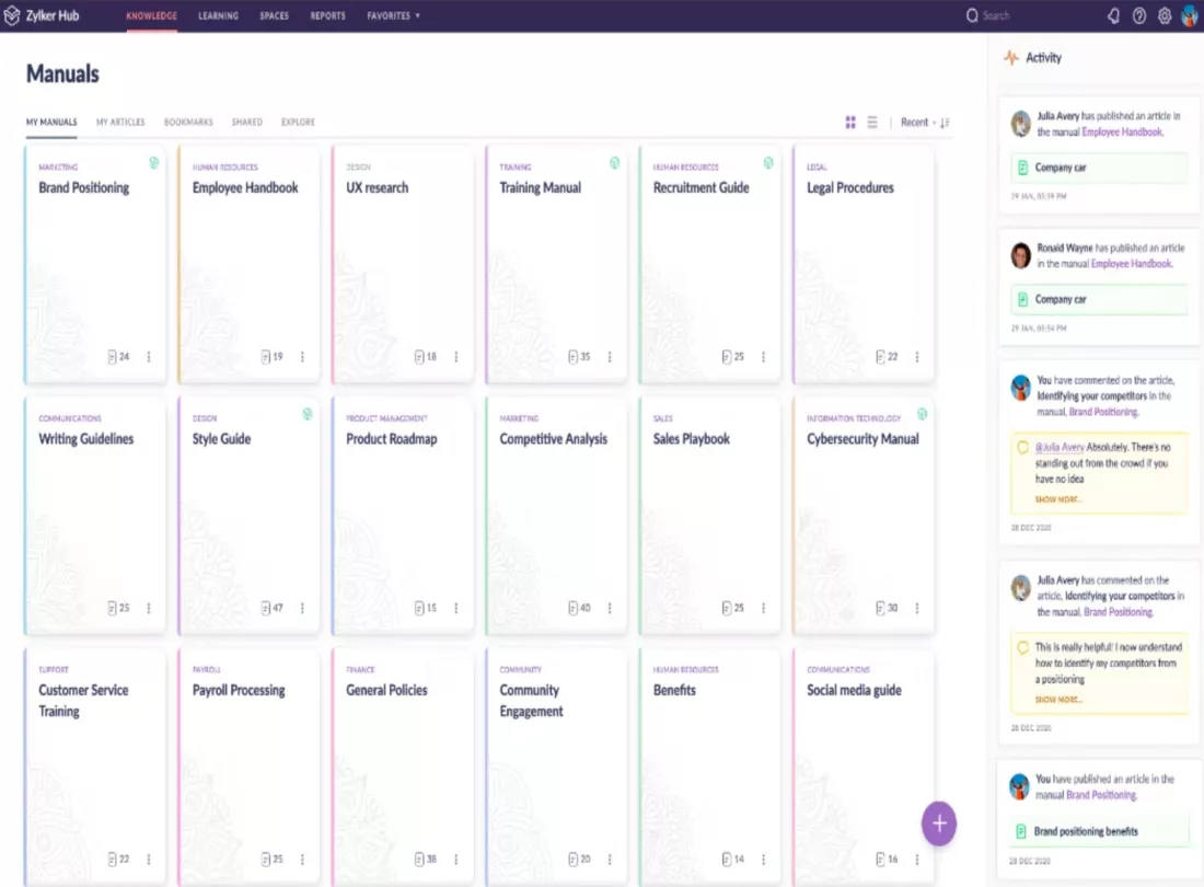 Zoho Learn Desktop Promo