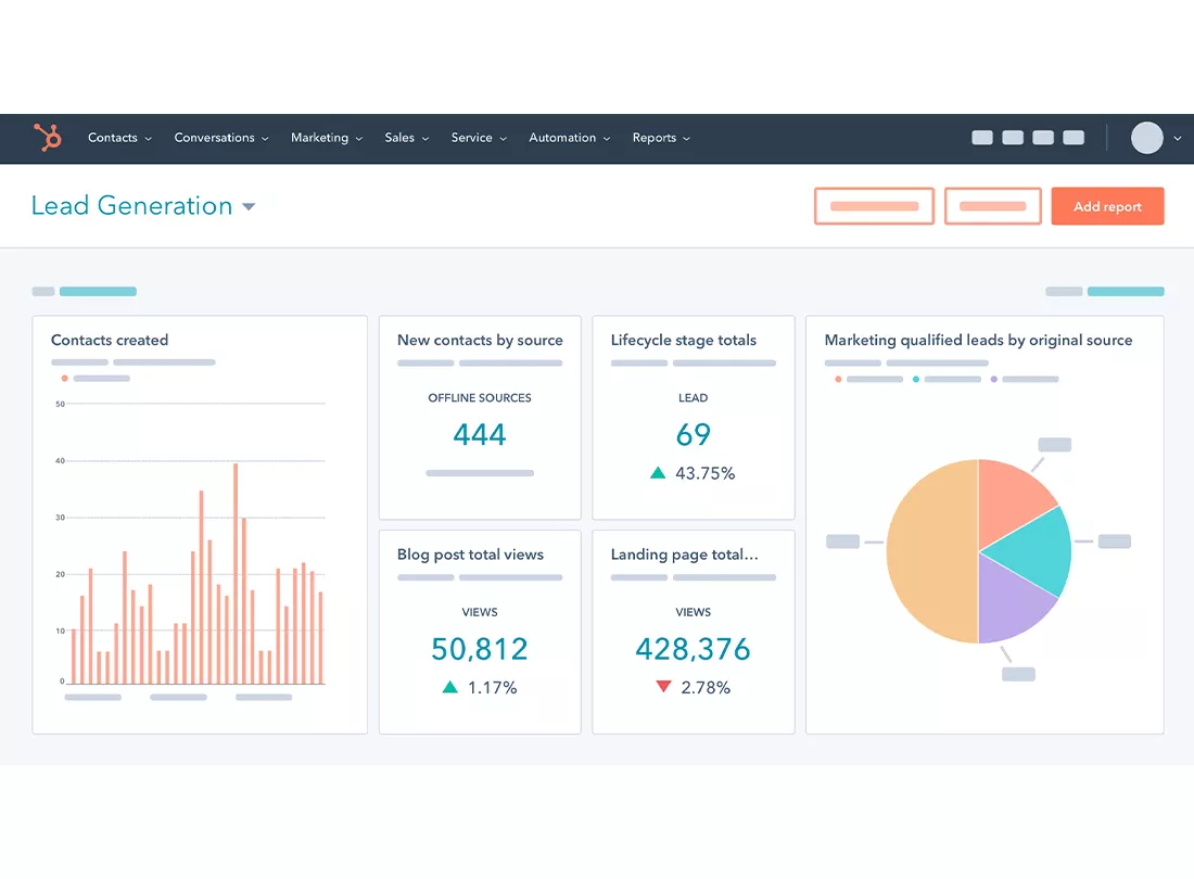 HubSpot Desktop View 