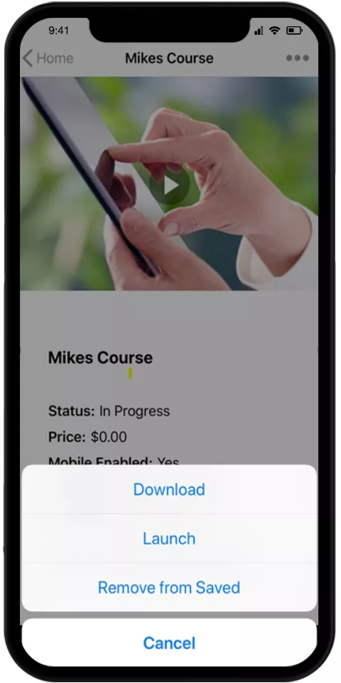 Cornerstone Learning Mobile promo