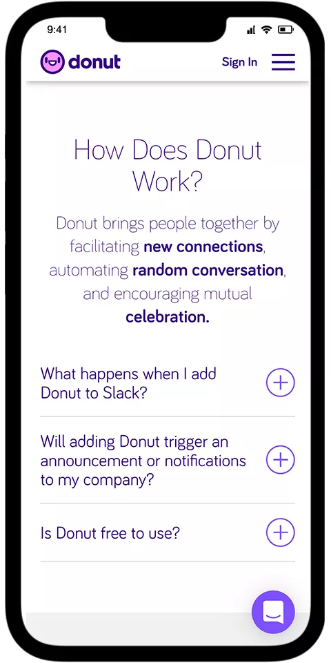 Donut mobile view 2