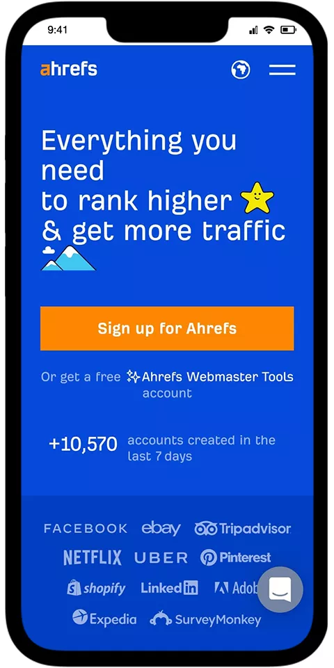 Ahrefs Mobile View 2