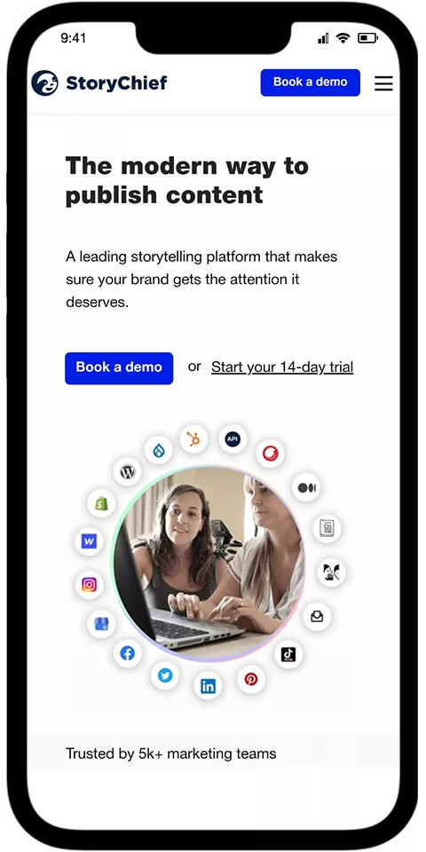 StoryChief Mobile View 2