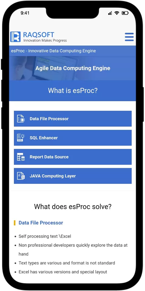 esProc Mobile View 2