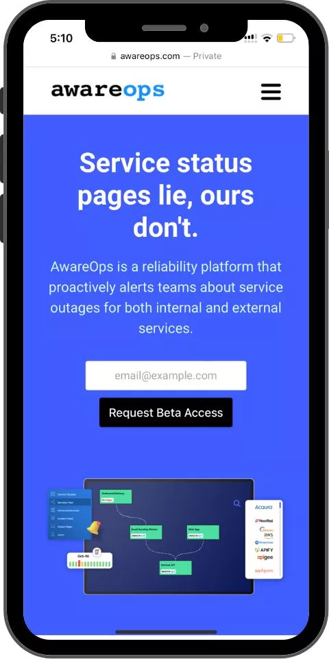 AwareOps Mobile promo